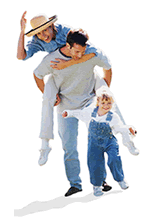 Picture of happy family that has term life insurance